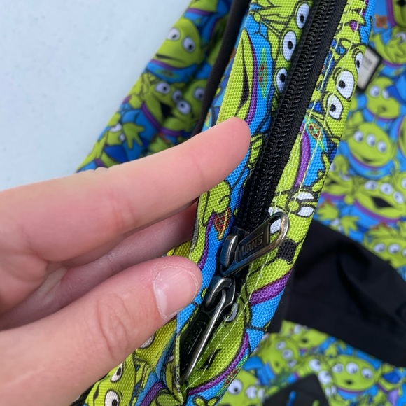 Rare Disney Vans Pixar Toy Story Aliens Backpack Rucksack Hidden Buzz Lightyear - Picture 11 of 16